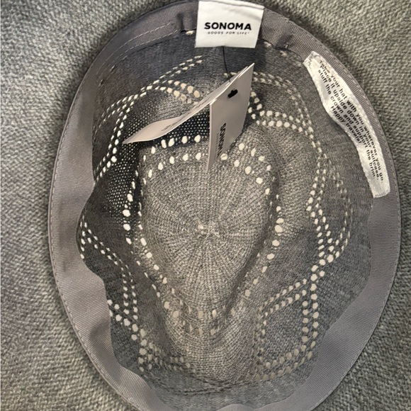 NEW * SONOMA Gray Packable “Cowboy” Hat OS - Picture 4 of 6